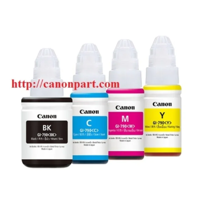Mực nạp máy in Canon G1000 (GI-790BK,C,M,Y) Mực nạp máy in Canon G1000 (GI-790BK,C,M,Y)